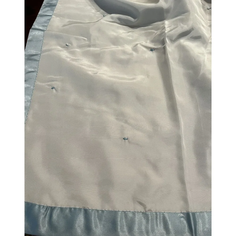 Handmade trimmed baby satin